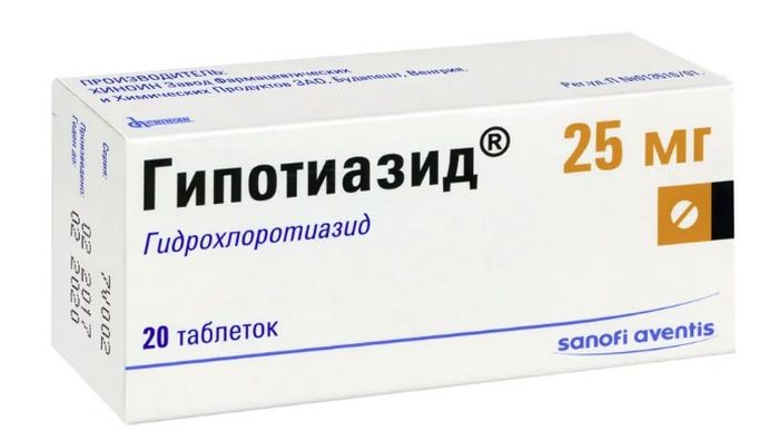 Гипотиазид в форме таблеток